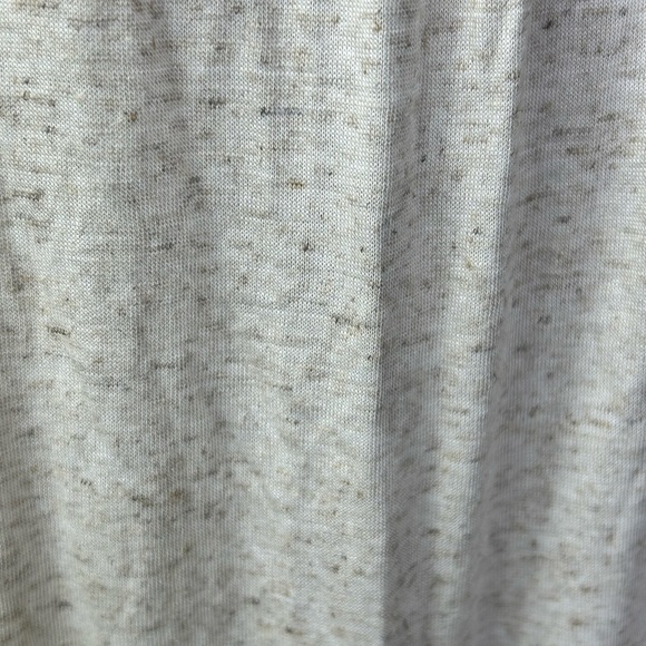 New Free People Tiered Dress Low Scoop Back Oversized Heathered Oatmeal - Picture 4 of 5